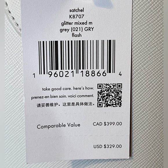 NWT Kate Spade Flash Glitter Satchel Purse - Picture 7 of 15